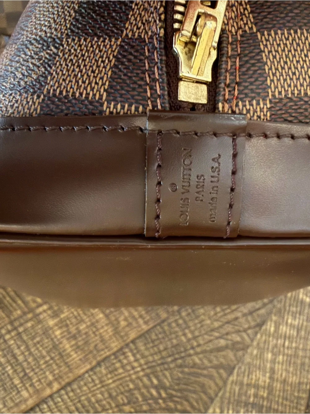LV Alma PM Brown Check & Matching Wallet
